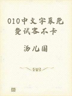 010中文字幕免费试客不卡