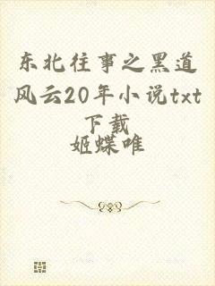 东北往事之黑道风云20年小说txt下载