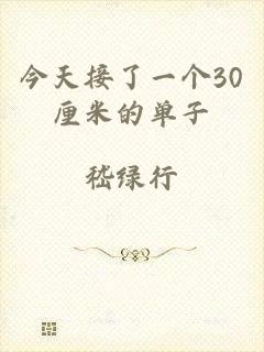 今天接了一个30厘米的单子