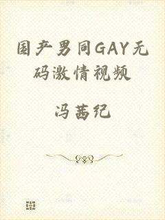 国产男同GAY无码激情视频