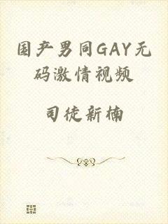 国产男同GAY无码激情视频