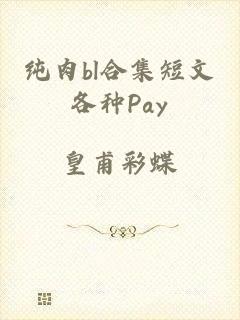 纯肉bl合集短文各种Pay