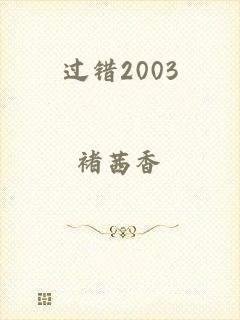 过错2003