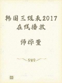 韩国三级表2017在线播放