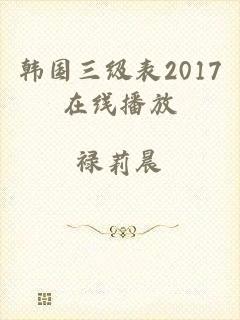 韩国三级表2017在线播放