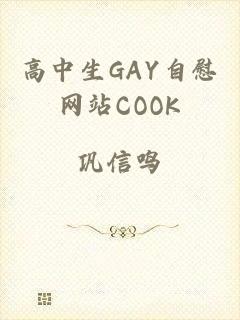 高中生GAY自慰网站COOK