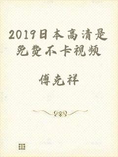 2019日本高清是免费不卡视频