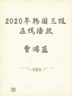 2020年韩国三级在线播放