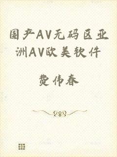 国产AV无码区亚洲AV欧美软件