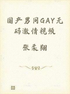 国产男同GAY无码激情视频