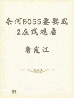 奈何BOSS要娶我2在线观看