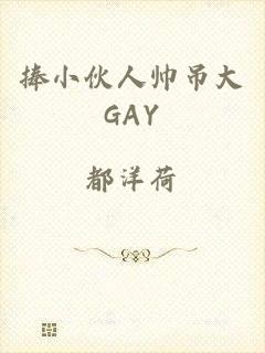 捧小伙人帅吊大GAY