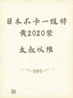 日本不卡一级特黄2020禁