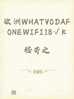 欧洲WHATVODAFONEWIFI18√K