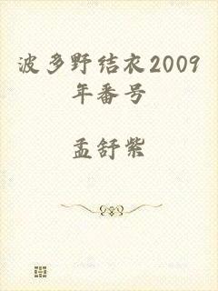 波多野结衣2009年番号