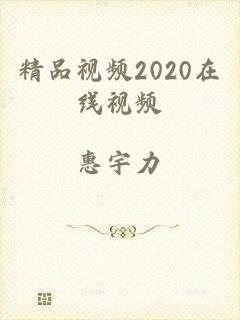 精品视频2020在线视频