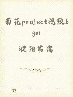 菊花project视频bgm