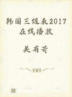 韩国三级表2017在线播放